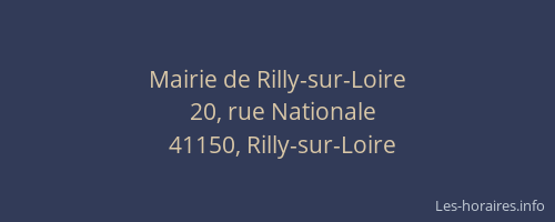 Mairie de Rilly-sur-Loire