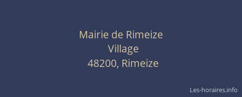Mairie de Rimeize