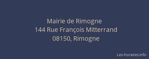 Mairie de Rimogne
