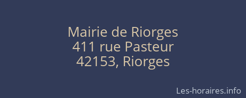 Mairie de Riorges
