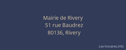 Mairie de Rivery