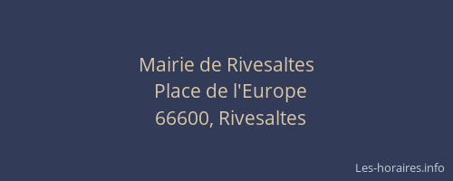 Mairie de Rivesaltes