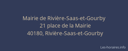 Mairie de Rivière-Saas-et-Gourby