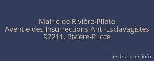 Mairie de Rivière-Pilote