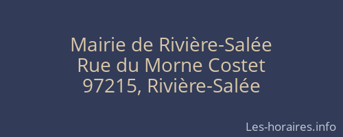 Mairie de Rivière-Salée