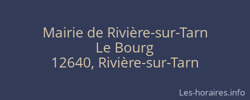 Mairie de Rivière-sur-Tarn