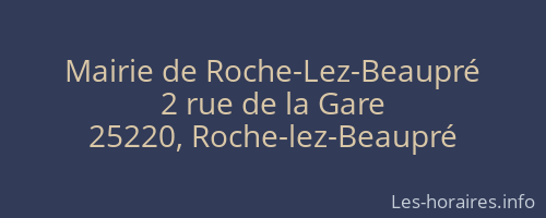 Mairie de Roche-Lez-Beaupré