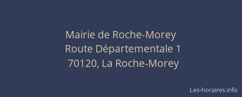 Mairie de Roche-Morey