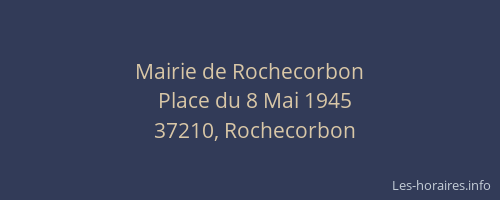 Mairie de Rochecorbon