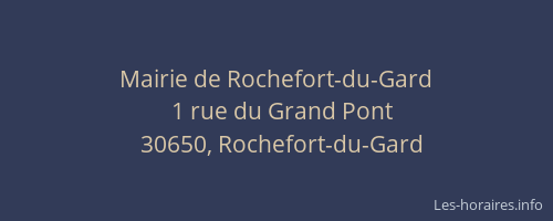 Mairie de Rochefort-du-Gard