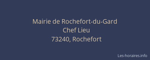 Mairie de Rochefort-du-Gard