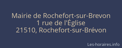 Mairie de Rochefort-sur-Brevon
