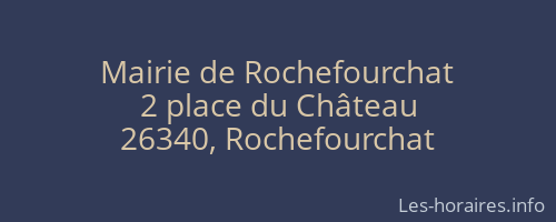 Mairie de Rochefourchat