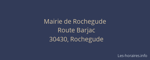 Mairie de Rochegude