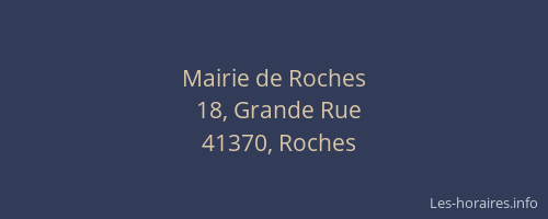 Mairie de Roches
