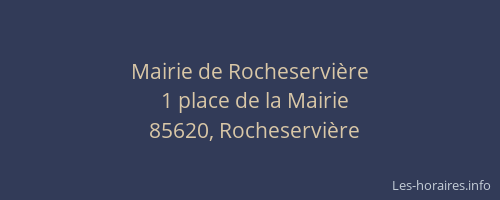 Mairie de Rocheservière