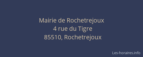 Mairie de Rochetrejoux