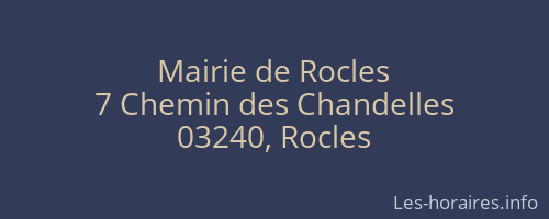Mairie de Rocles
