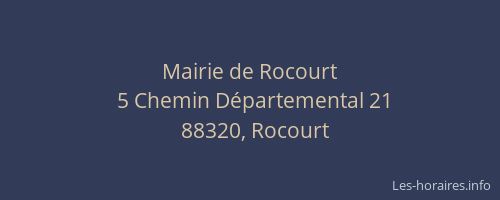 Mairie de Rocourt