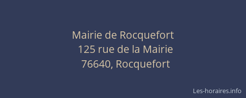 Mairie de Rocquefort