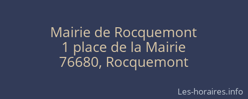 Mairie de Rocquemont