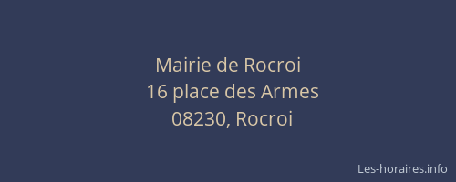 Mairie de Rocroi