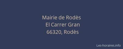 Mairie de Rod&egrave;s