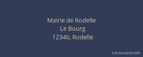 Mairie de Rodelle