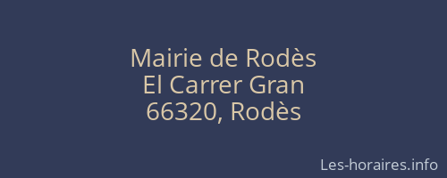 Mairie de Rodès
