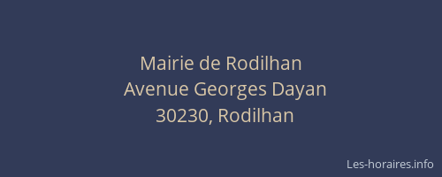 Mairie de Rodilhan