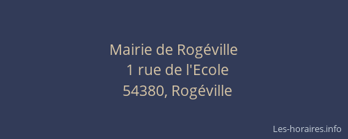 Mairie de Rogéville