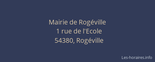 Mairie de Rog&eacute;ville