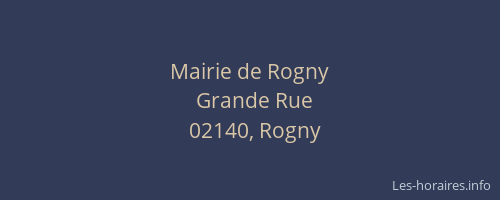 Mairie de Rogny