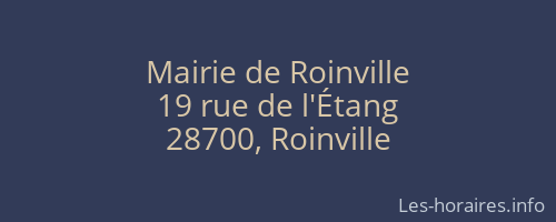 Mairie de Roinville
