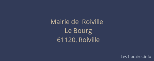 Mairie de  Roiville