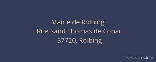 Mairie de Rolbing