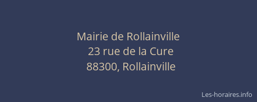Mairie de Rollainville
