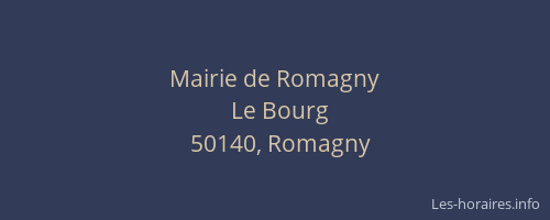 Mairie de Romagny
