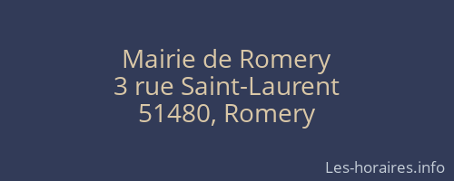 Mairie de Romery