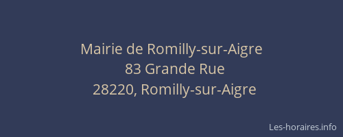 Mairie de Romilly-sur-Aigre