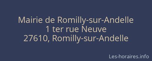 Mairie de Romilly-sur-Andelle