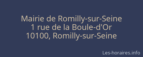 Mairie de Romilly-sur-Seine