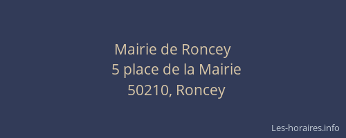 Mairie de Roncey