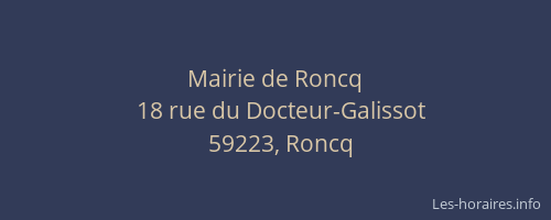 Mairie de Roncq