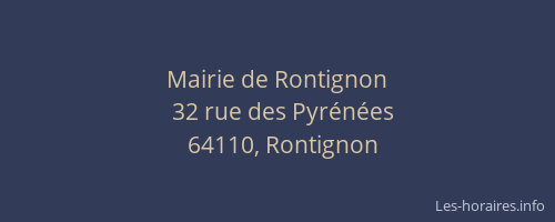 Mairie de Rontignon