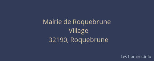 Mairie de Roquebrune