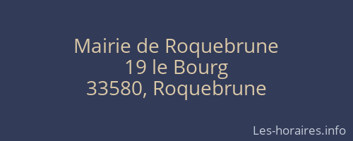 Mairie de Roquebrune