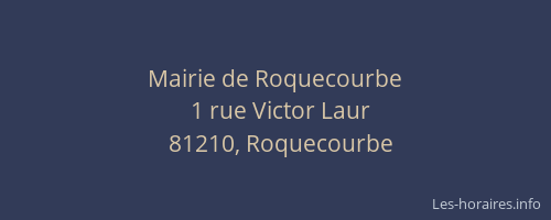 Mairie de Roquecourbe