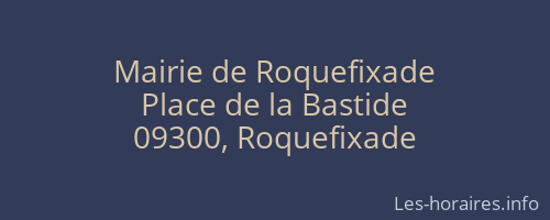Mairie de Roquefixade