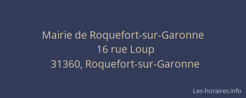 Mairie de Roquefort-sur-Garonne